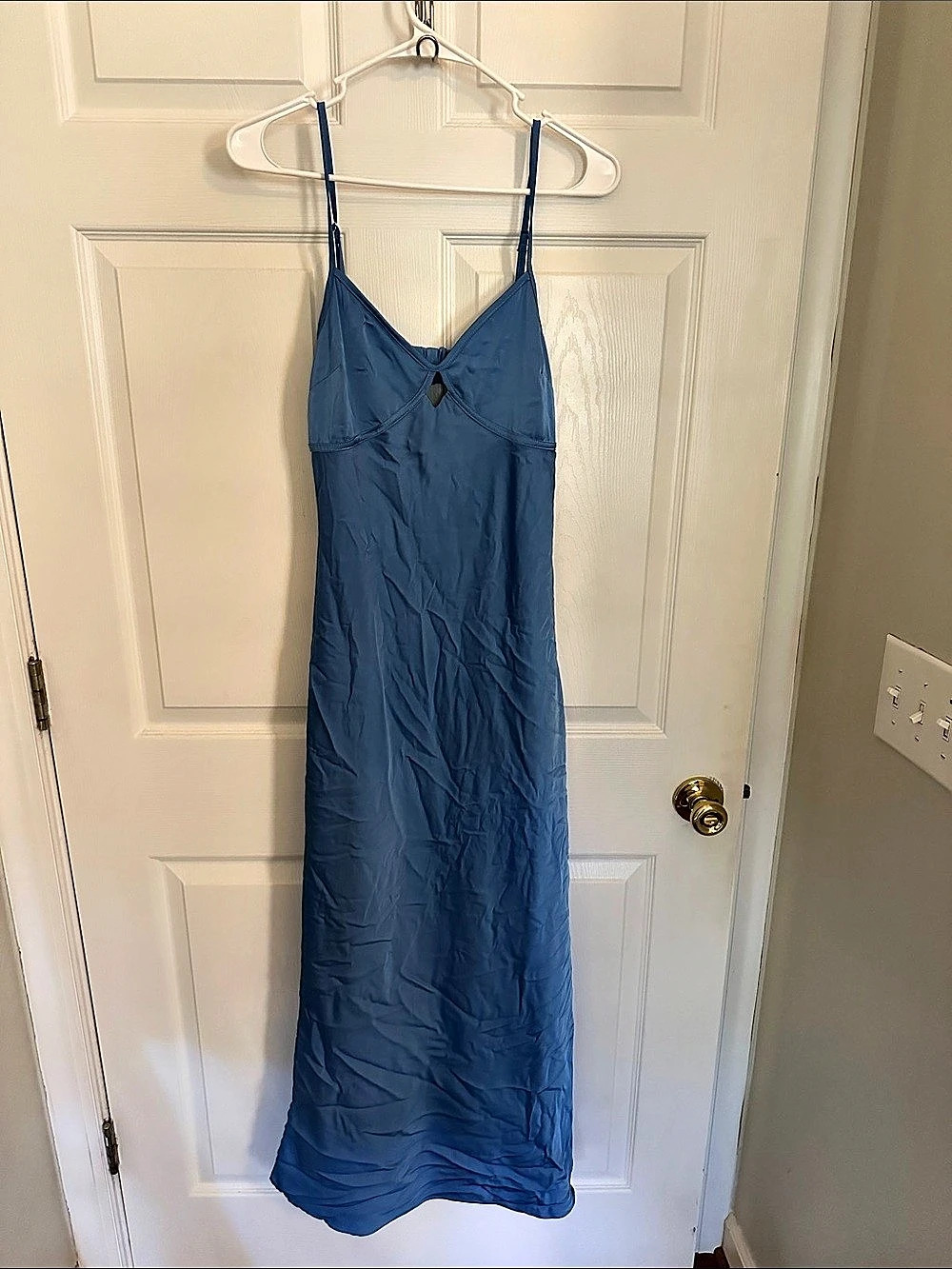 Blue Maxi Slip Dress Like New